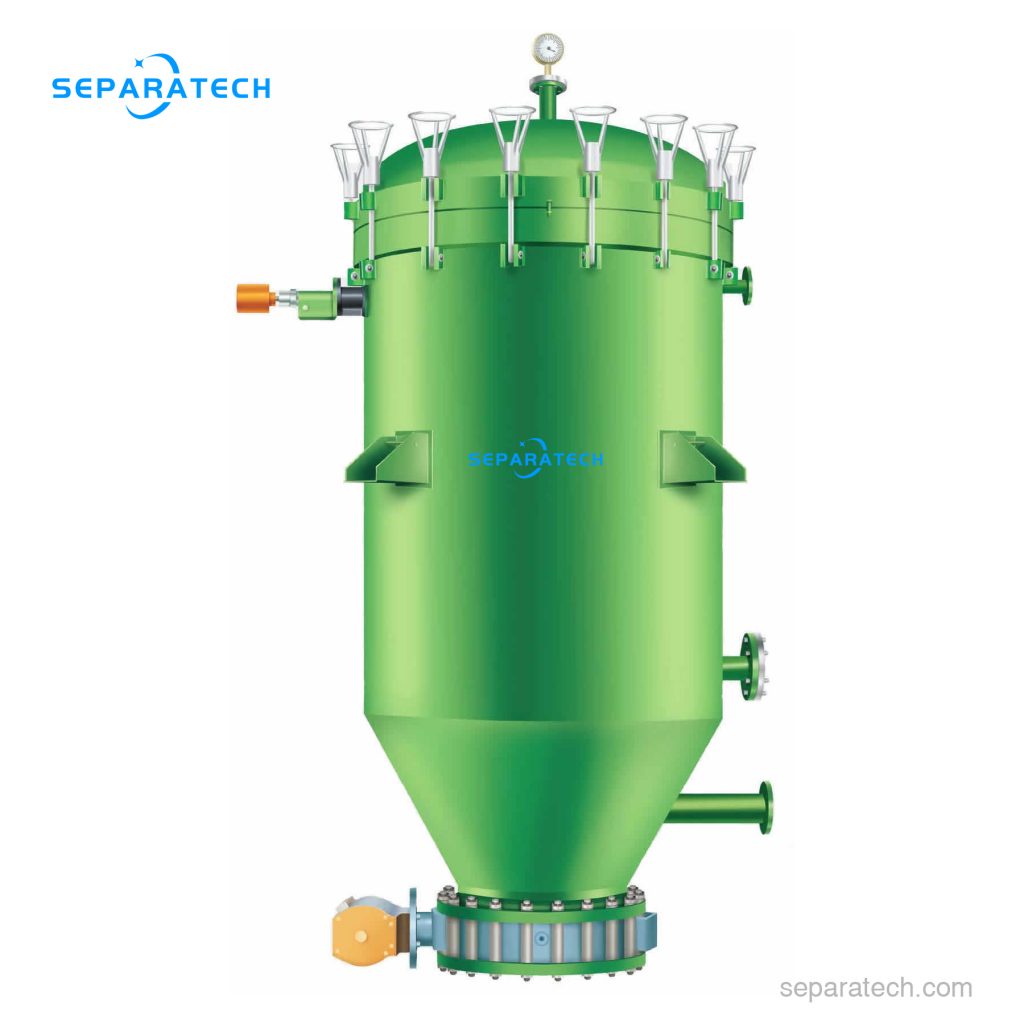 Vertical pressure leaf filters